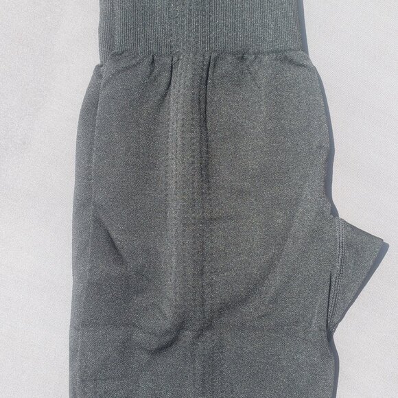 NWT Higorun Seamless Workout Leggings Gym Yoga Pants Black - Picture 5 of 12